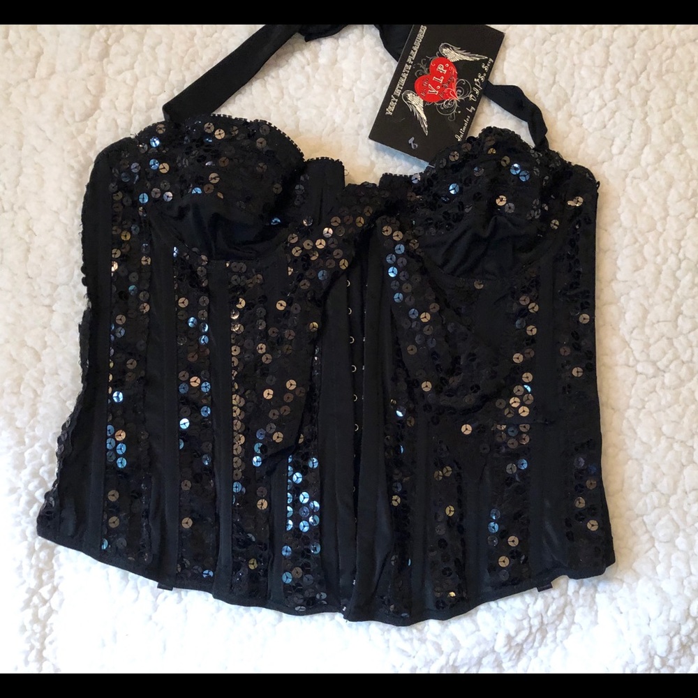 Intimates by VIP women’s sequin corset size small